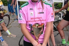 Radka Paulechová v ružovom drese po poslednej etape